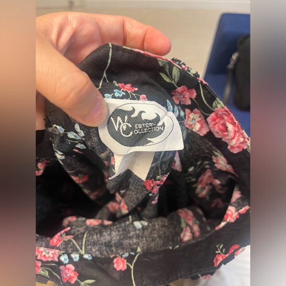 Layered Printed Skirt‎ 100% Cotton Size 10 belt looped wais western Collection - Picture 6 of 13